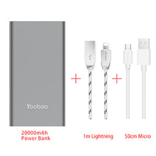 Yoobao A2 20000mAh Universal Power Bank Dual USB Output/Input Ultra Slim 14.5mm Li-Polymer Mobile Portable Battery Charger