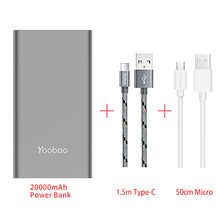 Yoobao A2 20000mAh Universal Power Bank Dual USB Output/Input Ultra Slim 14.5mm Li-Polymer Mobile Portable Battery Charger