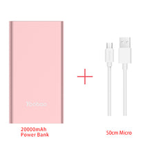 Yoobao A2 20000mAh Universal Power Bank Dual USB Output/Input Ultra Slim 14.5mm Li-Polymer Mobile Portable Battery Charger
