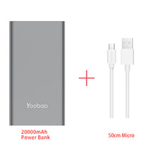 Yoobao A2 20000mAh Universal Power Bank Dual USB Output/Input Ultra Slim 14.5mm Li-Polymer Mobile Portable Battery Charger